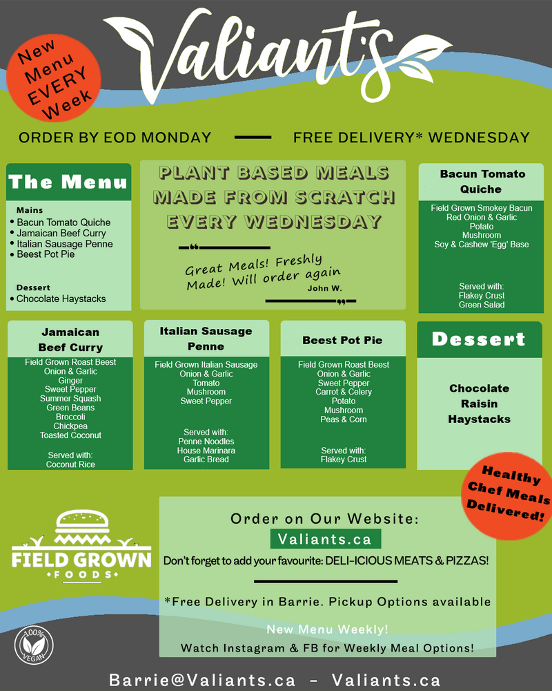 Plant-Based Weekly Meal Box With Dessert